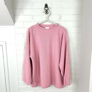 Vintage Bobbie Brooks Woman Pink Knit Sweater